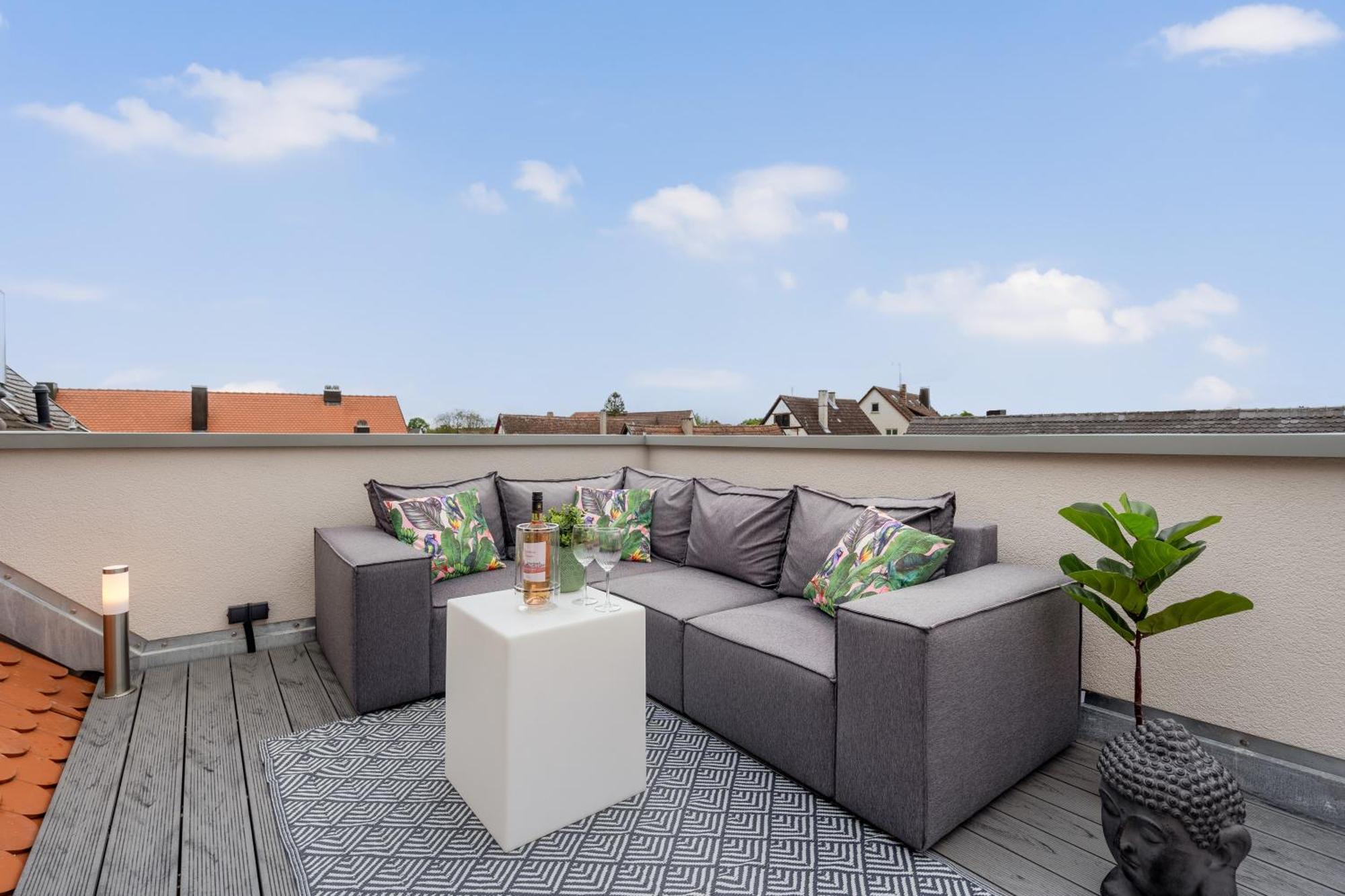Namaste Homes - Ferienwohnung Mit Dachterrasse Bad Windsheim Extérieur photo